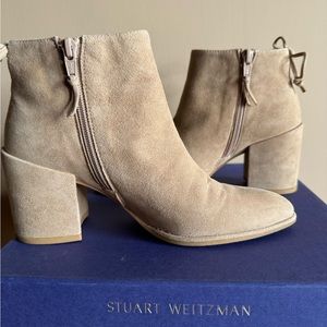 Stuart Weitzman Lofty Suede Ankle Boots